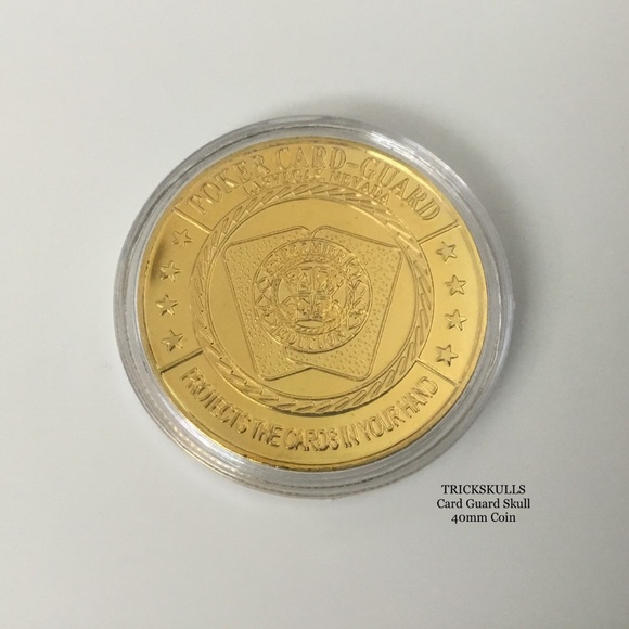 Card Guard Skeleton Skull Enamel Coin Stainless Locket 45-60cm Wheat Link Chain - Picture 5 of 8